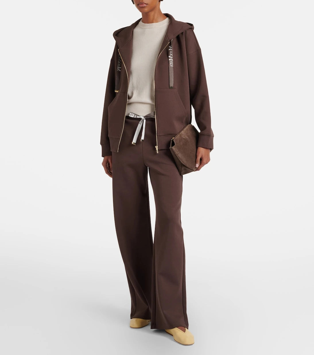 'S Max Mara - Bali cotton-blend wide-leg sweatpants