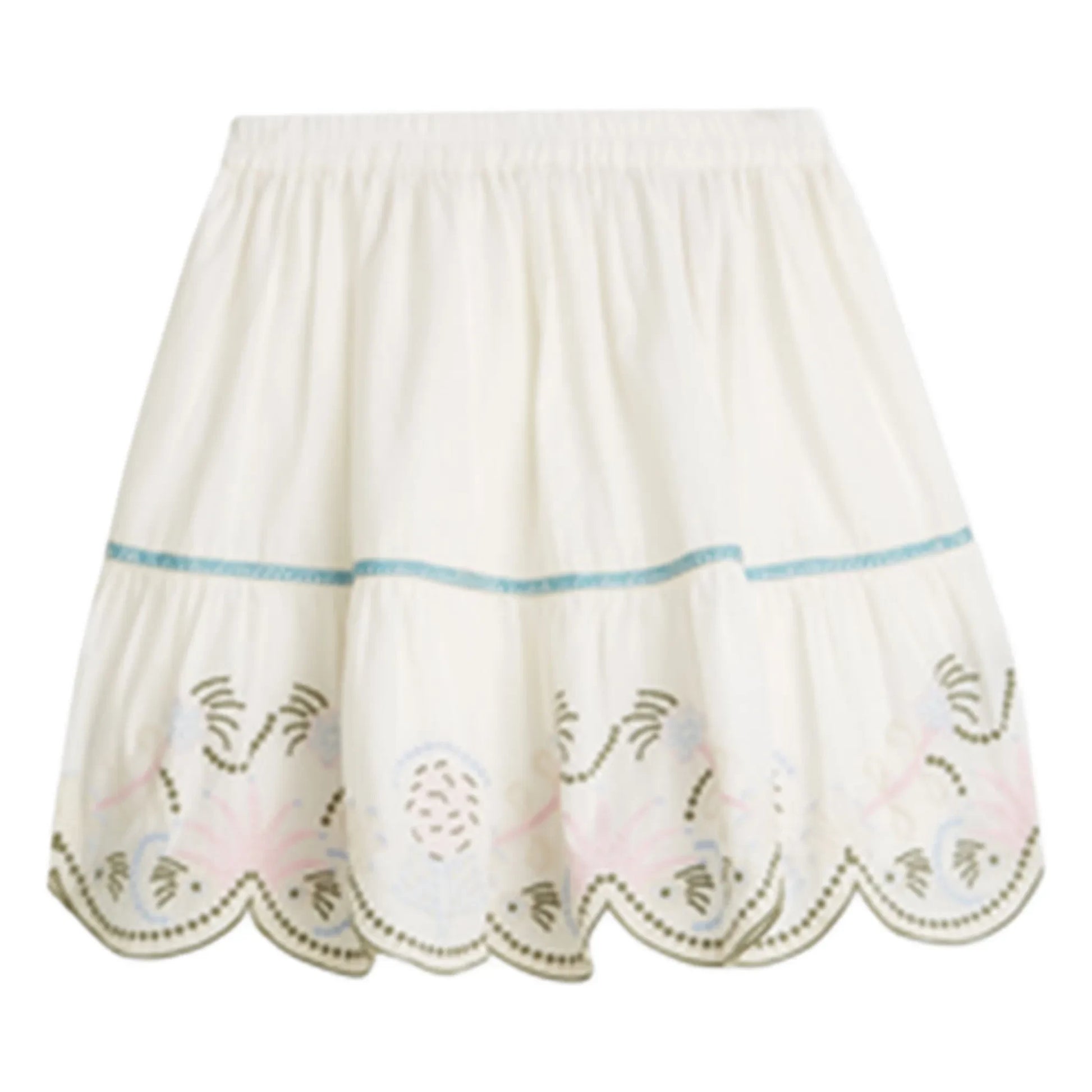 Scotch & Soda - Embroidered skirt | Ecru