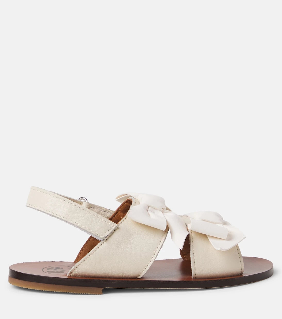 PèPè - Charlotte bow-detail leather sandals