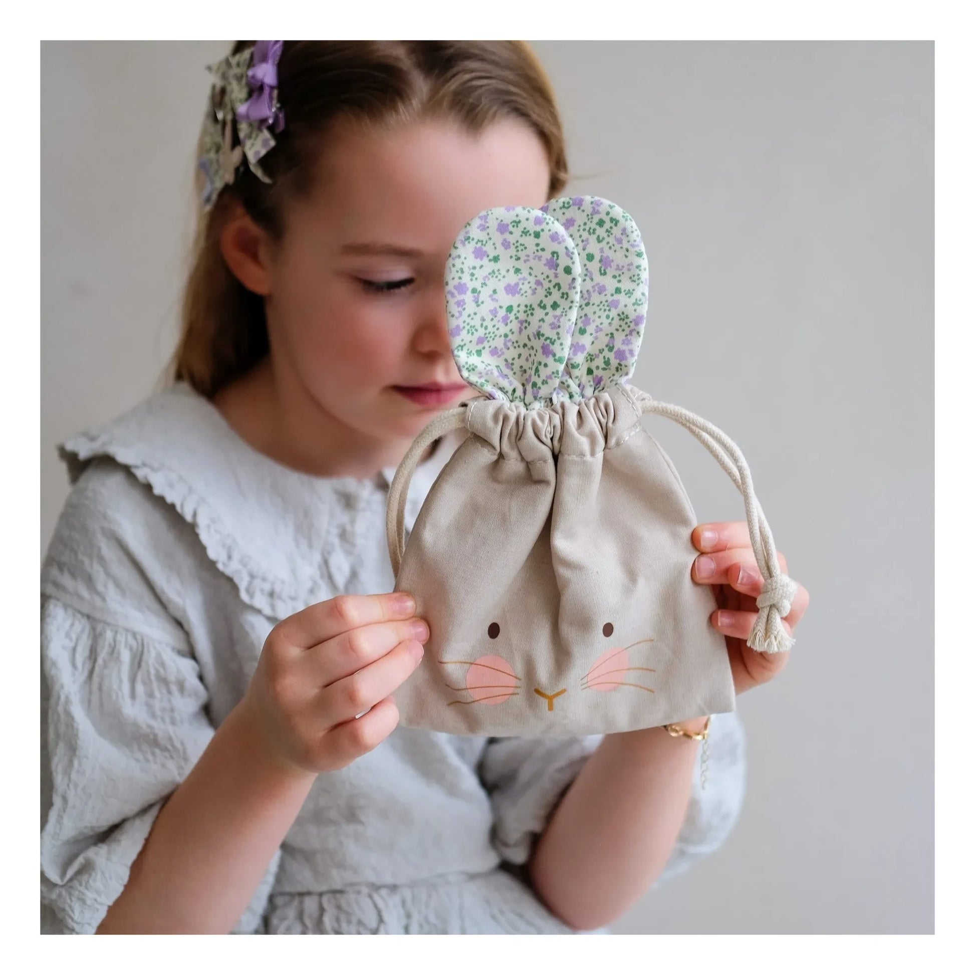Mimi & Lula - Easter Bunny pouch | Green