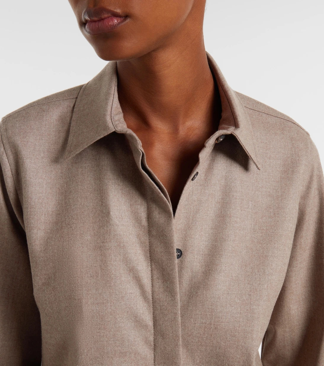 Max Mara - Tebaide cashmere-blend shirt