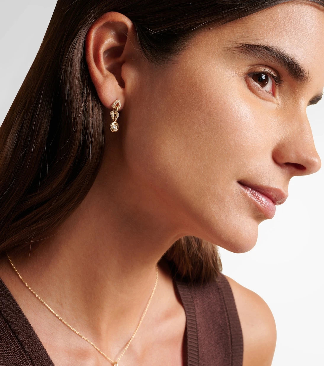 Stone and Strand - Rossellini 14kt gold earrings with diamonds