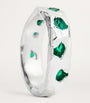 Sterling Silver and Emerald Ring