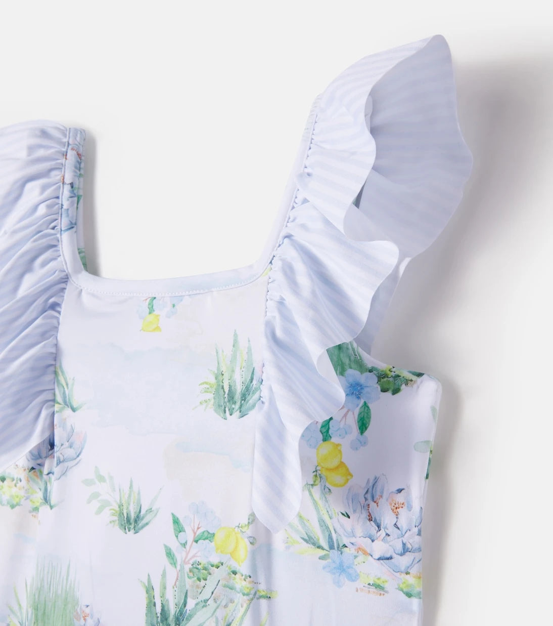 Patachou - Printed ruffled swimsuit