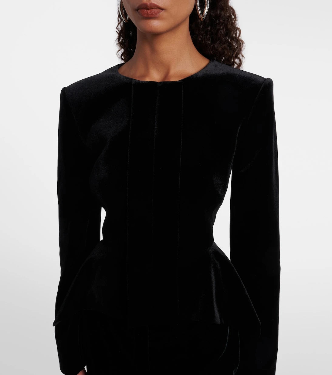 Roland Mouret - Peplum velvet jacket