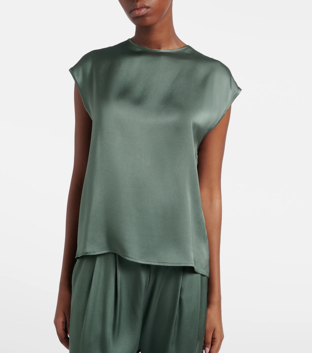 Asceno - Dasha silk twill top