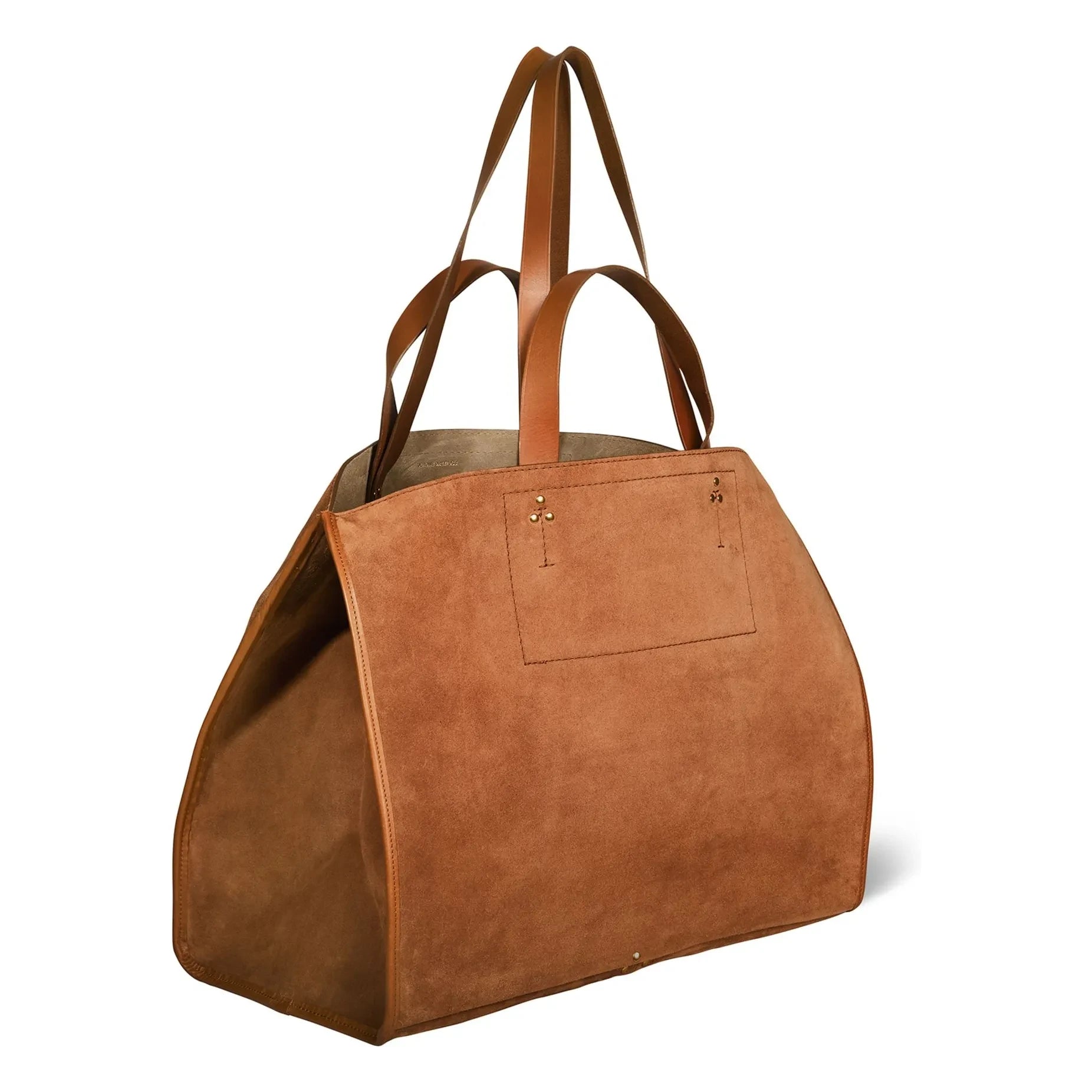 Jérôme Dreyfuss - Tote bag Léon M Velvet crust | Caramel