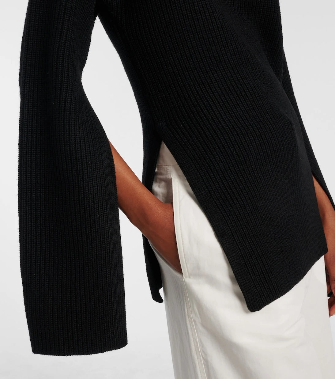 Toteme - Ribbed-knit wool turtleneck sweater