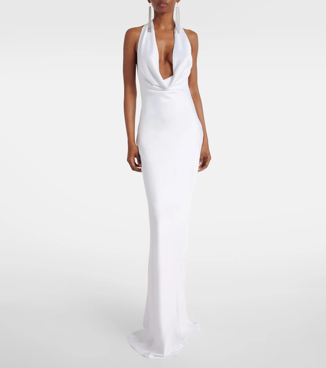 Norma Kamali - Halterneck draped gown