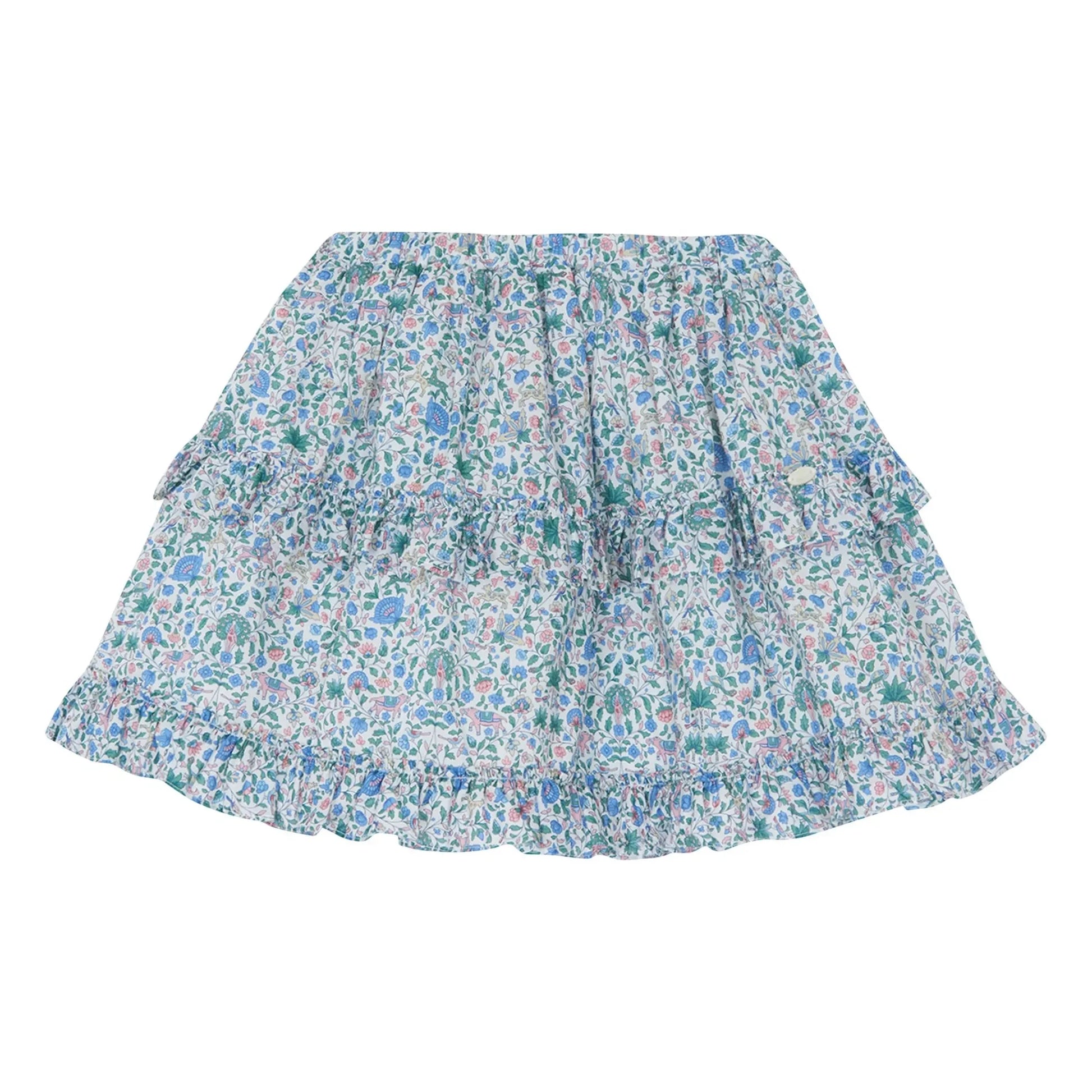 Tartine et Chocolat - Liberty Ruffle Skirt | White