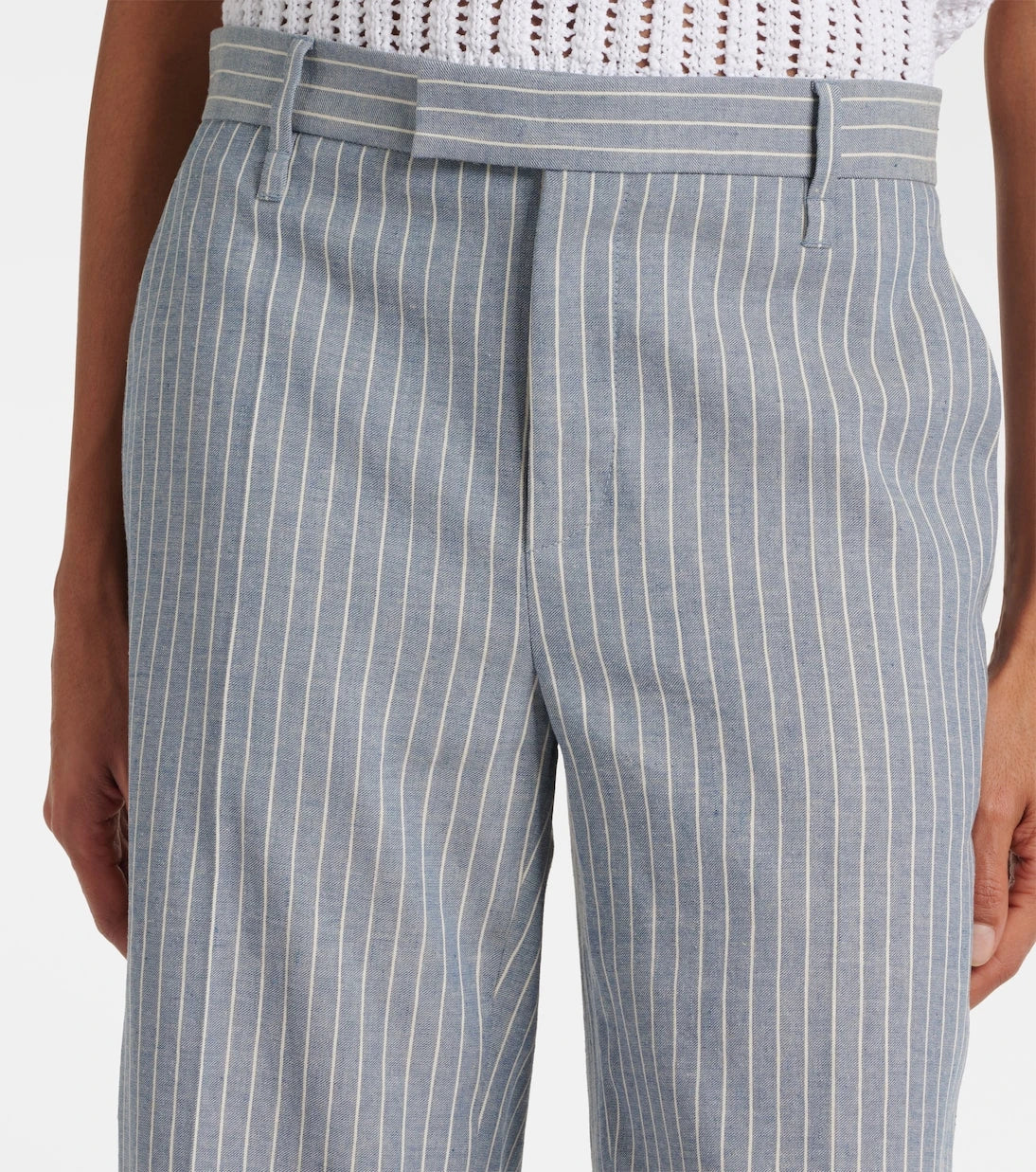 Brunello Cucinelli - Linen and cotton-blend wide-leg pants