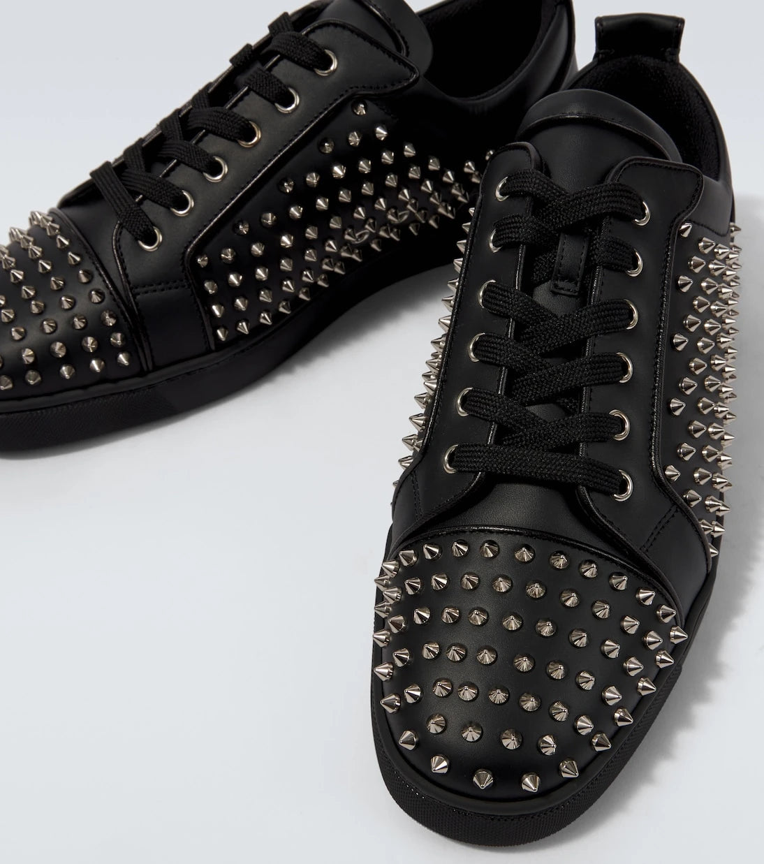 Christian Louboutin - Louis Spikes Junior leather sneakers