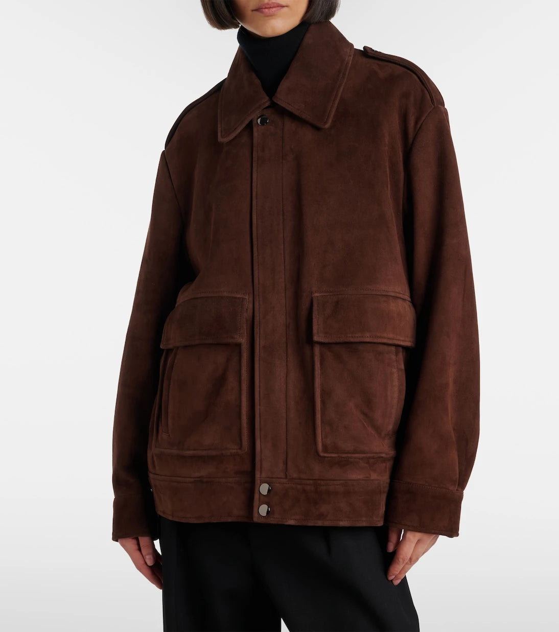 Nour Hammour - Drey suede field jacket