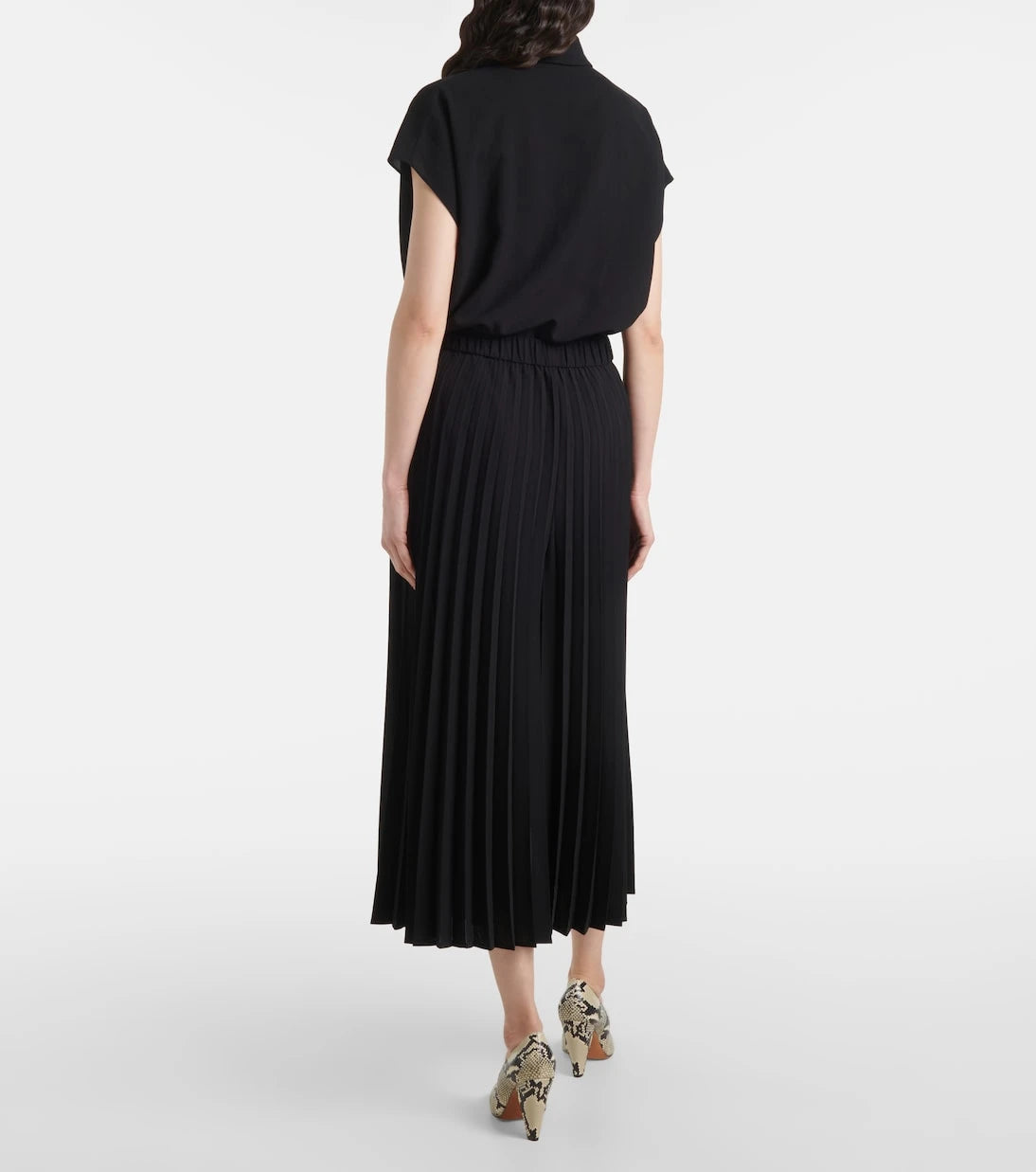 Joseph - Anvers Airy plissé cropped culottes