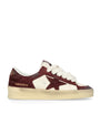 Burgundy Leather Stardan Sneakers