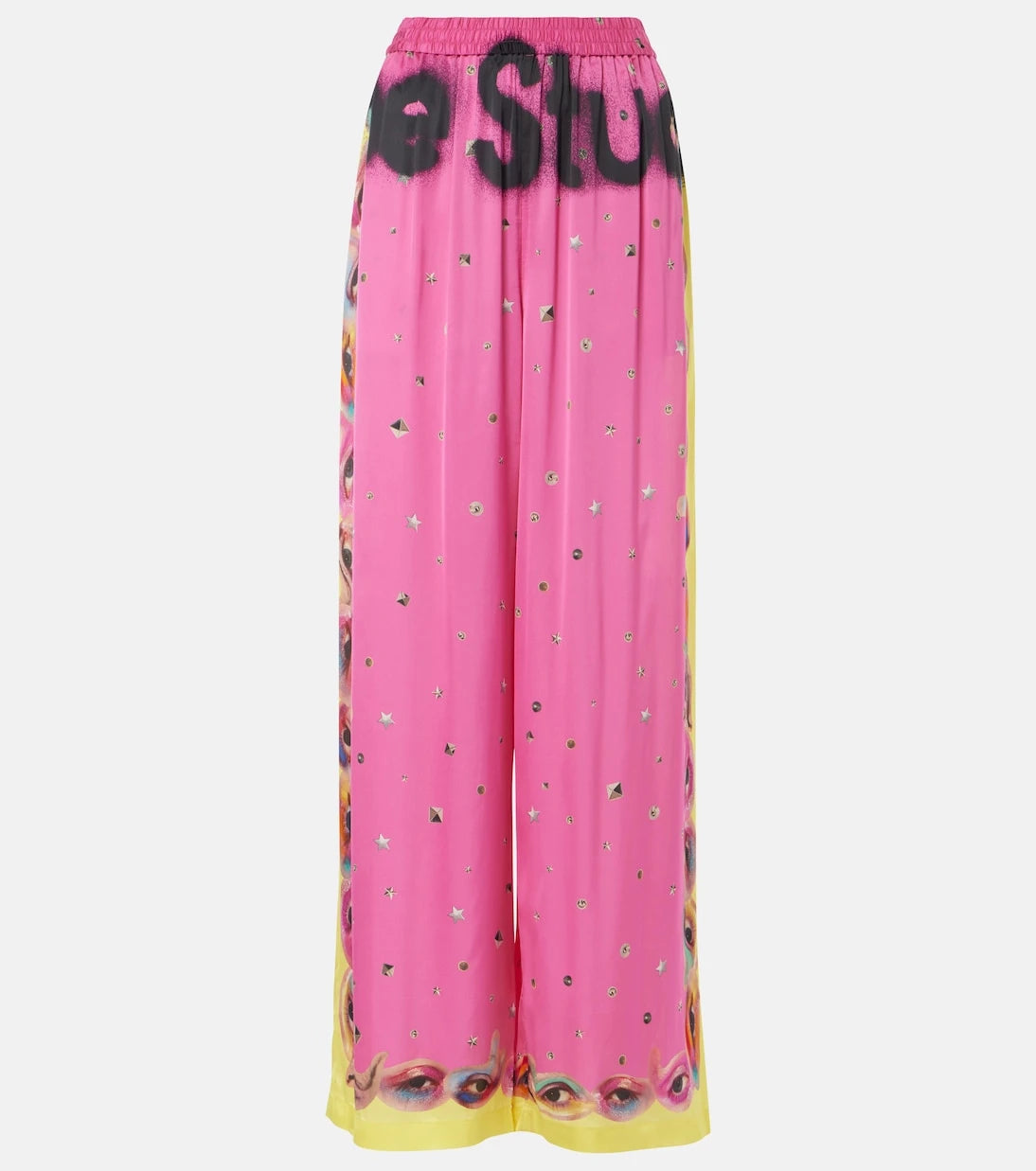 Acne Studios - Printed logo palazzo pants