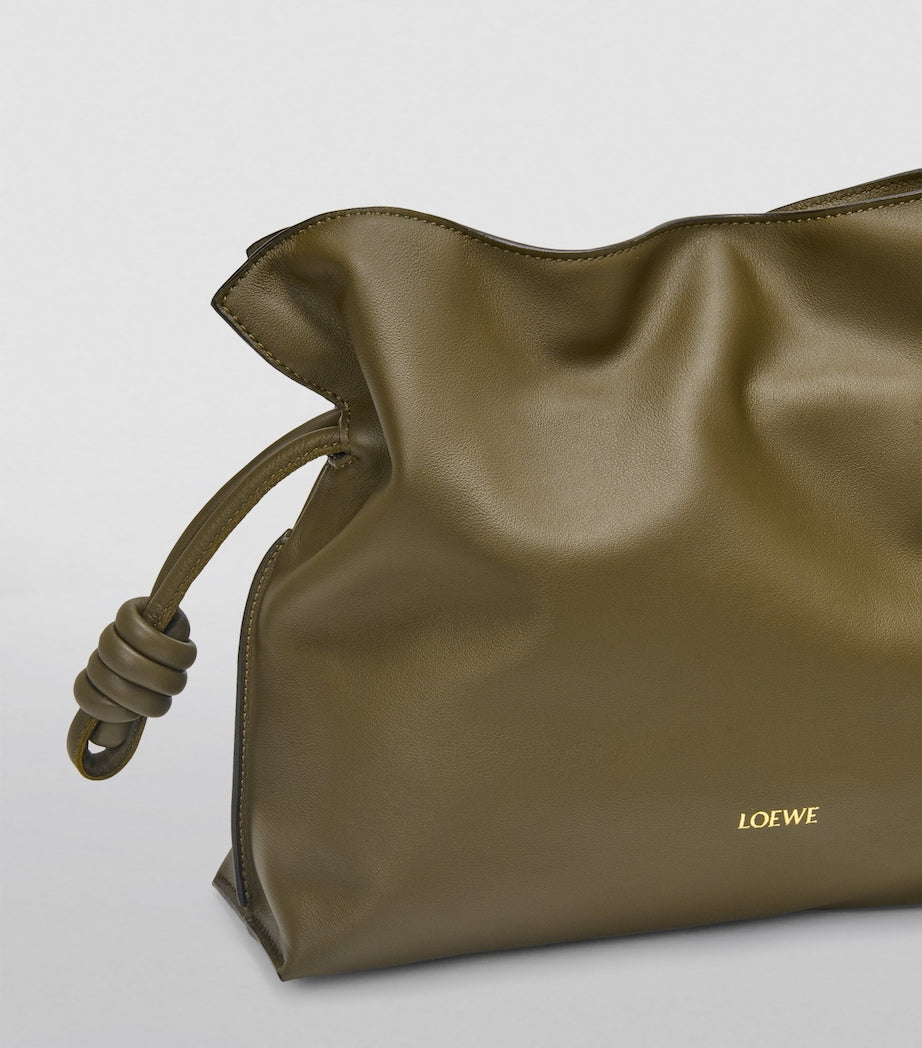 Green Leather Flamenco Purse