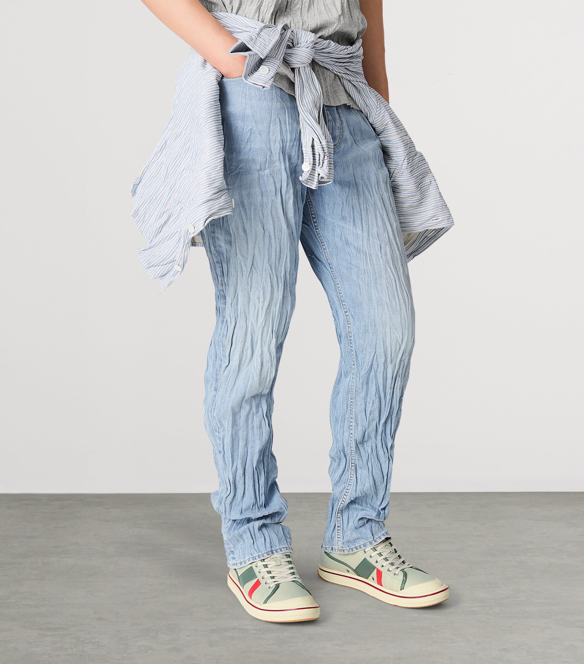 Bottega Veneta Canvas Leather-Trim Eliot Sneakers