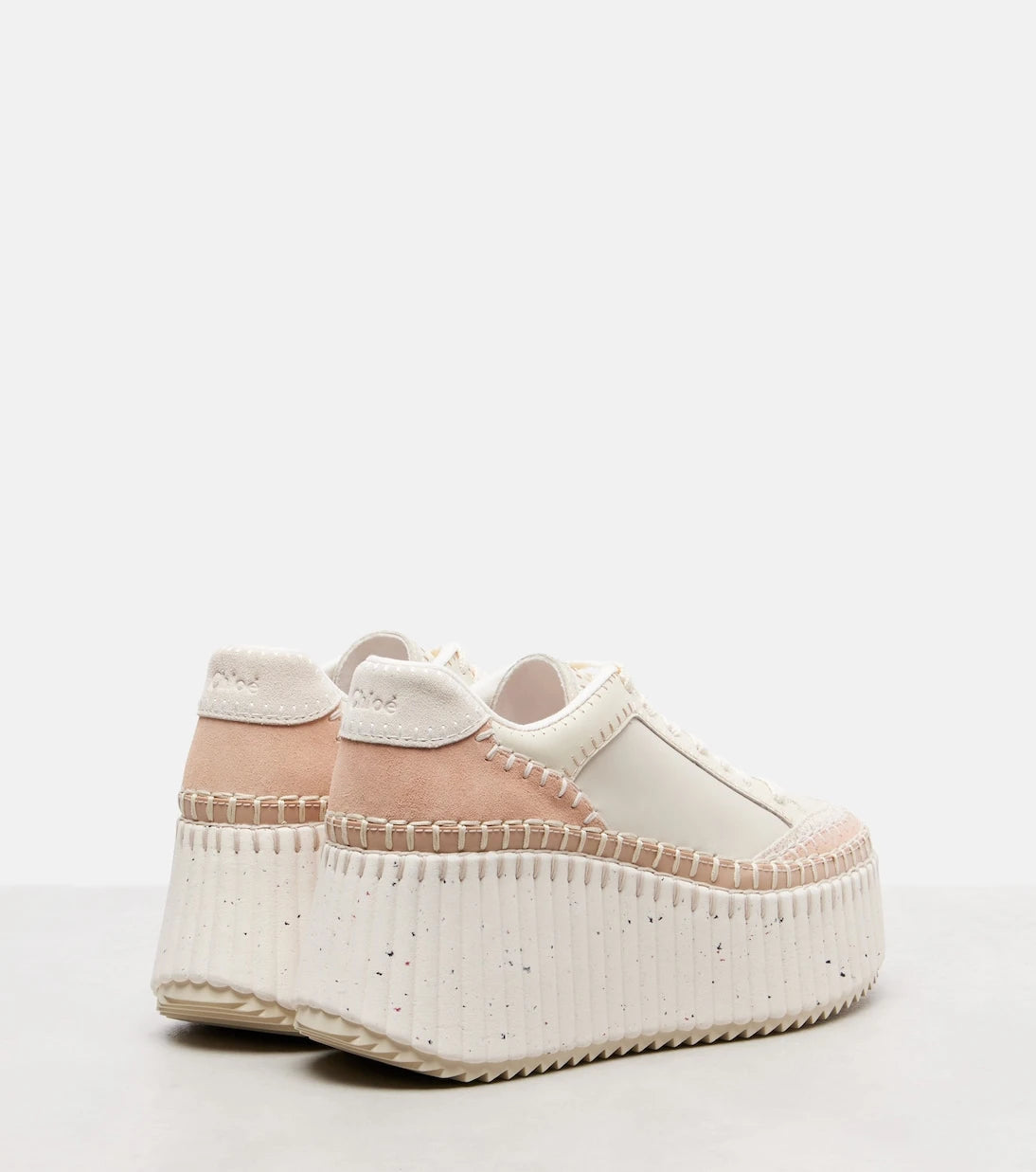 Chloé - Nama leather wedge sneakers