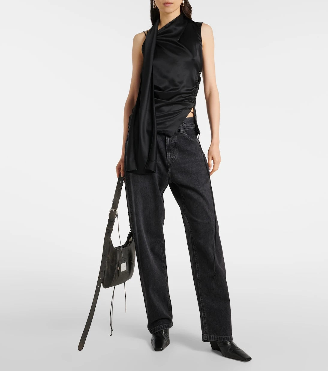 Acne Studios - Asymmetric satin top