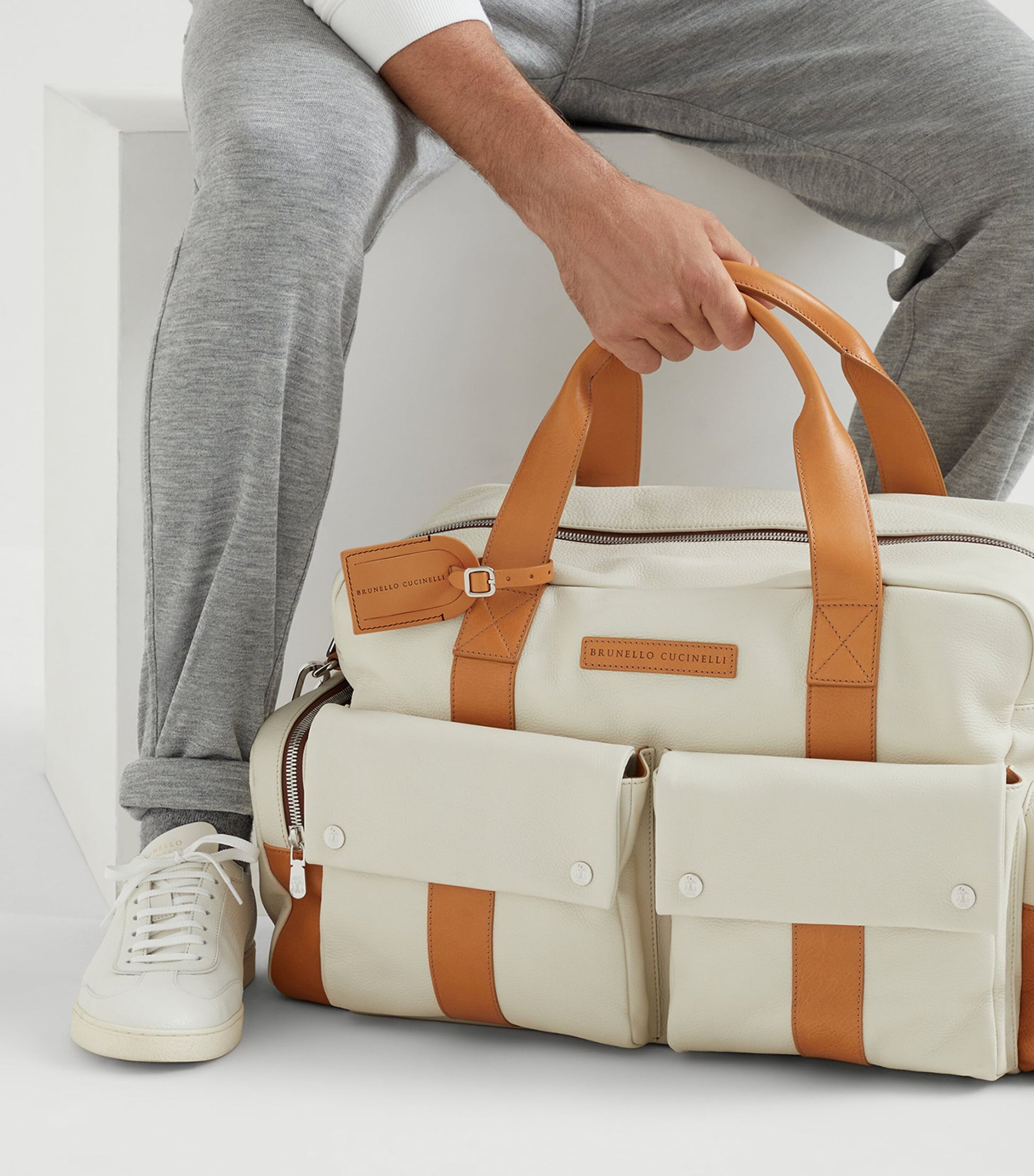 Brunello Cucinelli Leather Leisure Bag