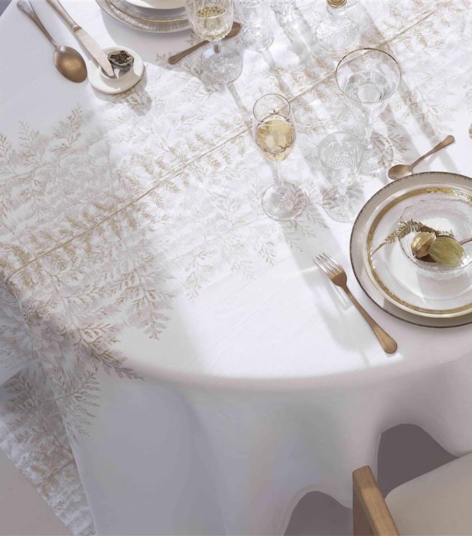 Alexandre Turpault Linen Fossile Tablecloth (170cm x 250cm)