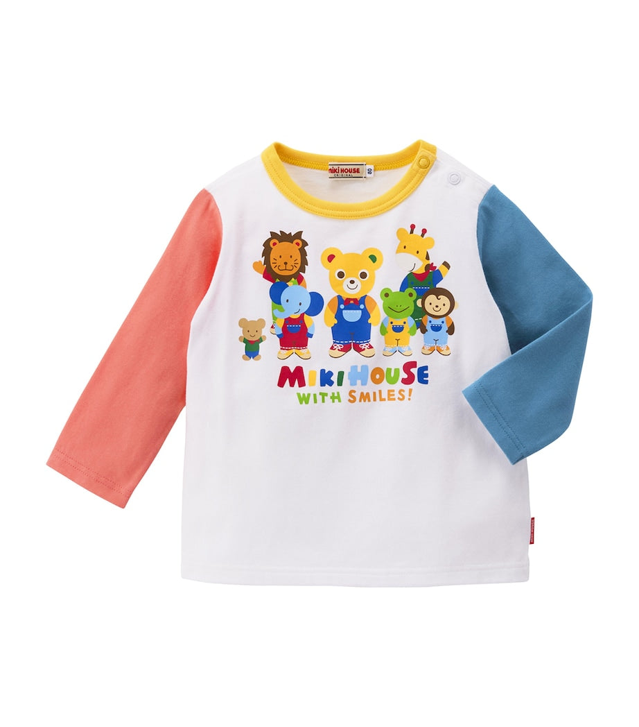 Cotton Long-Sleeve Logo T-Shirt (2-7 Years)