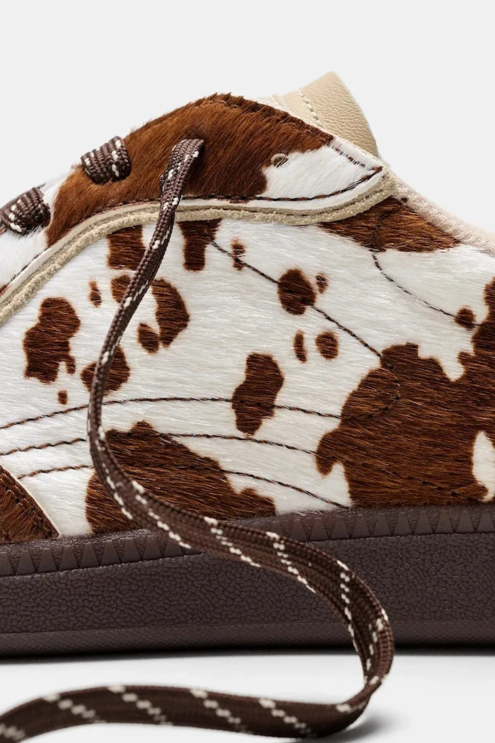 Hoff PARK PRINT BROWN маратонки дамски от кожа