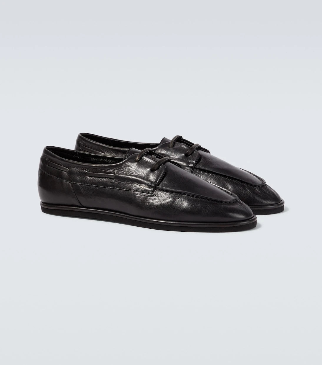 Auralee - Leather Derby shoes