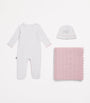 G.H. Hurt&Son Kids All-in-One, Hat and Shawl Set (0-3 Months)
