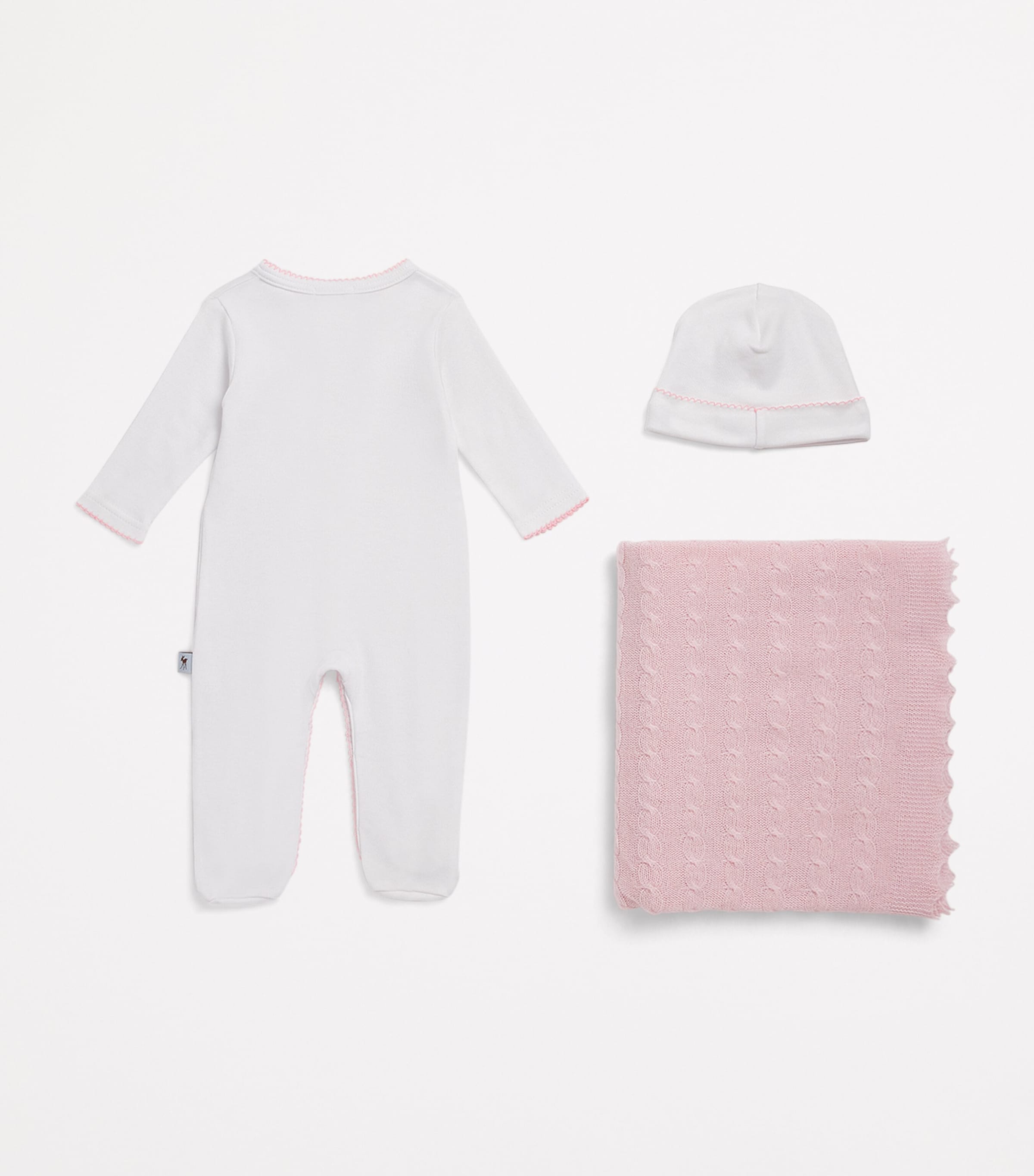 G.H. Hurt&Son Kids All-in-One, Hat and Shawl Set (0-3 Months)