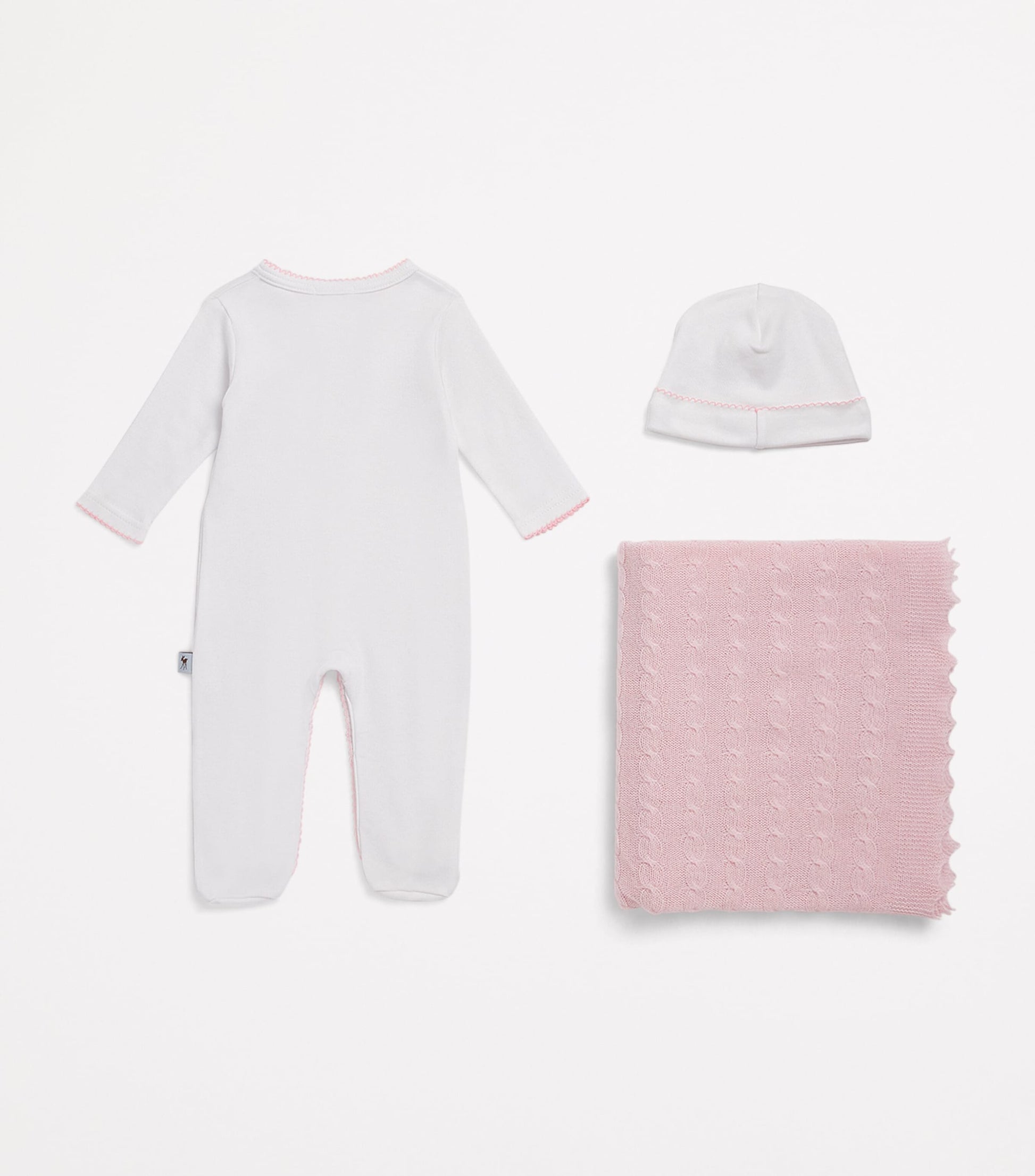 G.H. Hurt&Son Kids All-in-One, Hat and Shawl Set (0-3 Months)