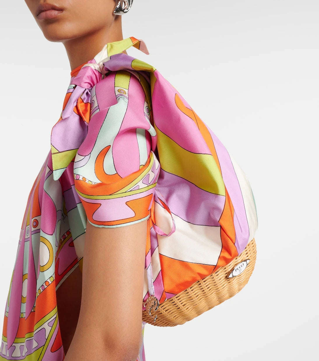 Pucci - Picnic Iride silk top-handle bag