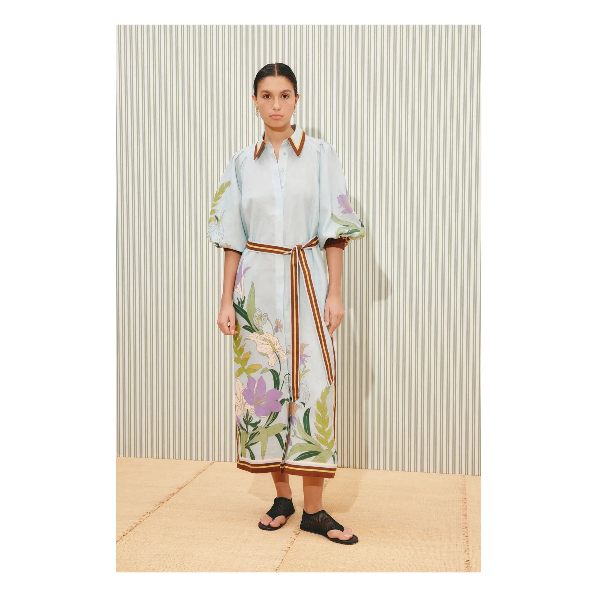 Alémais - Alfie Linen Dress | Light blue