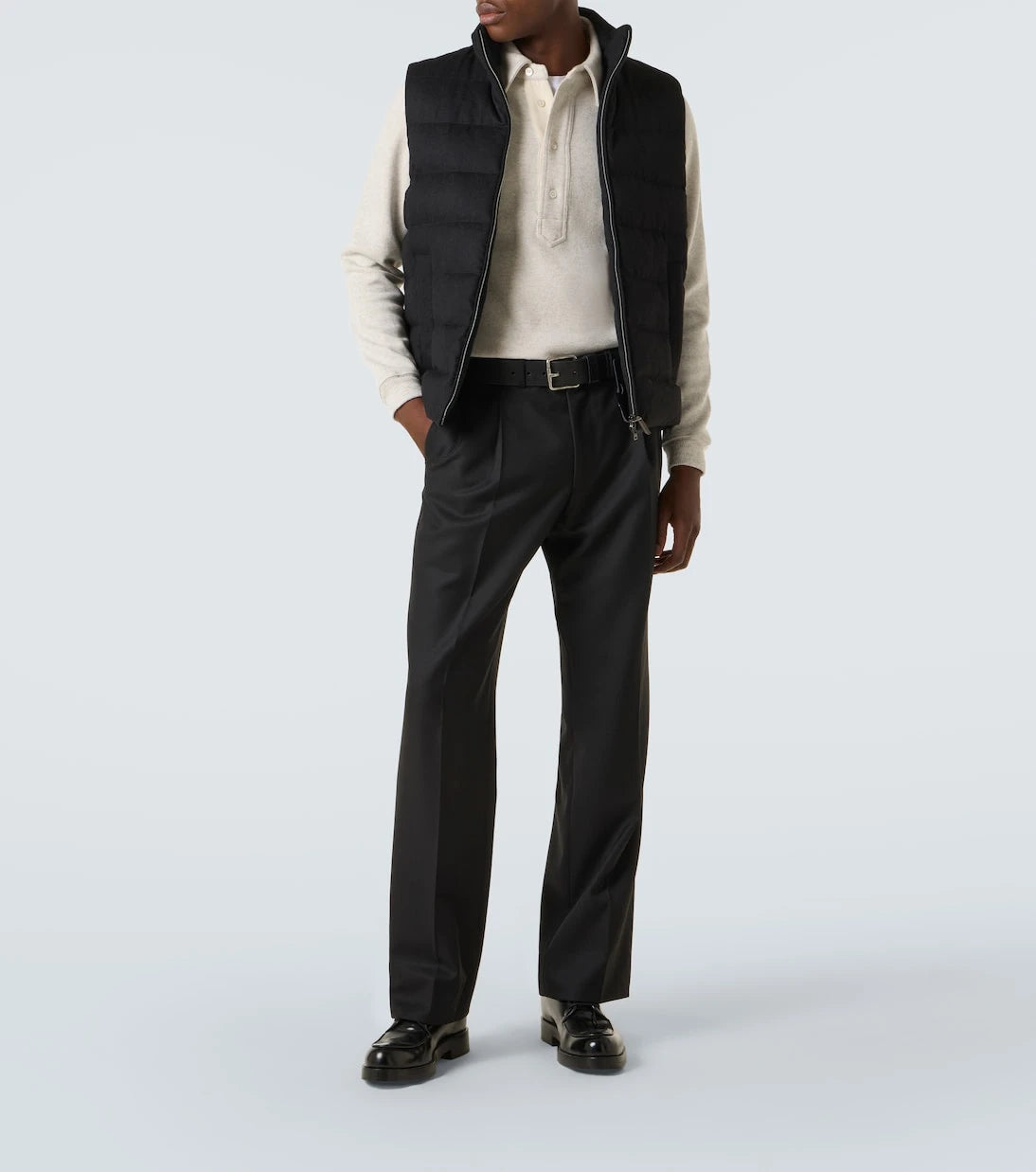 Herno - Down-paneled silk and cashmere vest