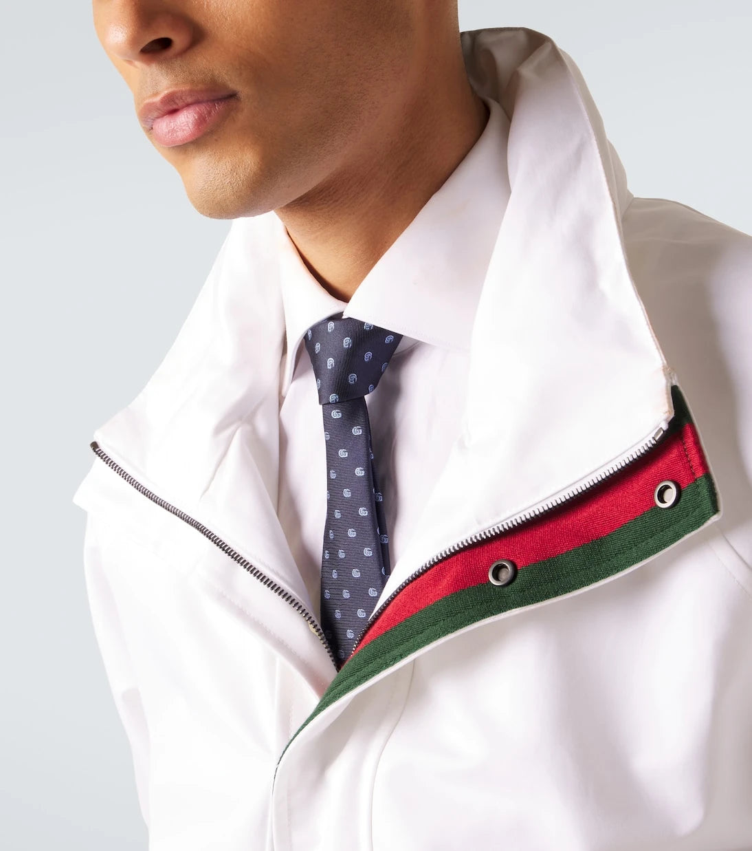 Gucci - Double G silk jacquard tie