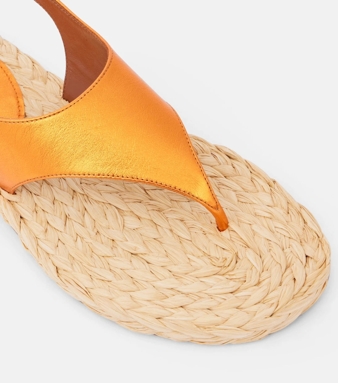 Paris Texas - Amalfi metallic leather thong sandals