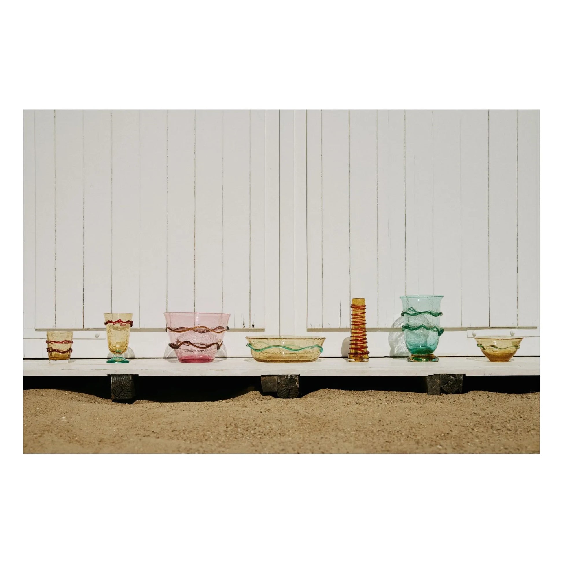 Denise - Romeo glass salad bowl | Fuchsia