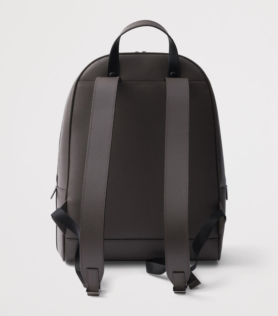 Saffiano Leather Backpack