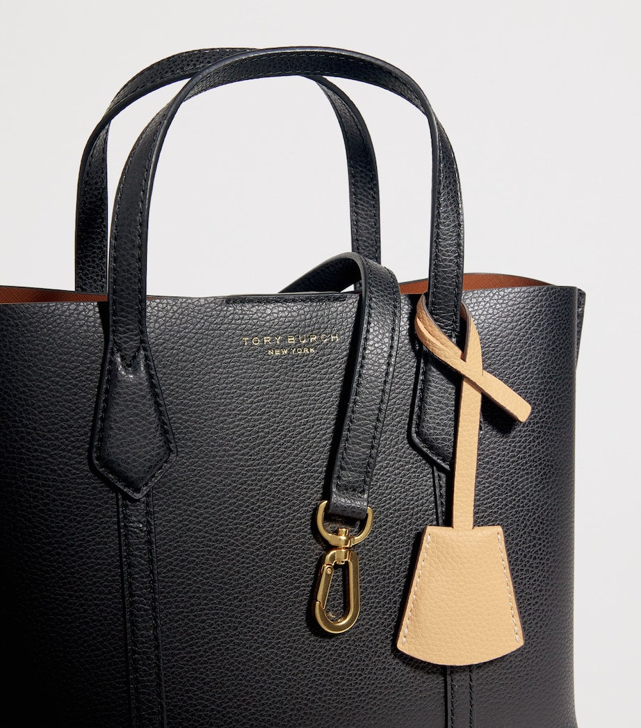 Tory Burch Black Small Leather Perry Cross-Body Bag