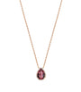 Small Rose Gold and Garnet Serpent Bohème Motif Necklace