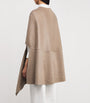 Brown Cashmere Cut-Out Cape