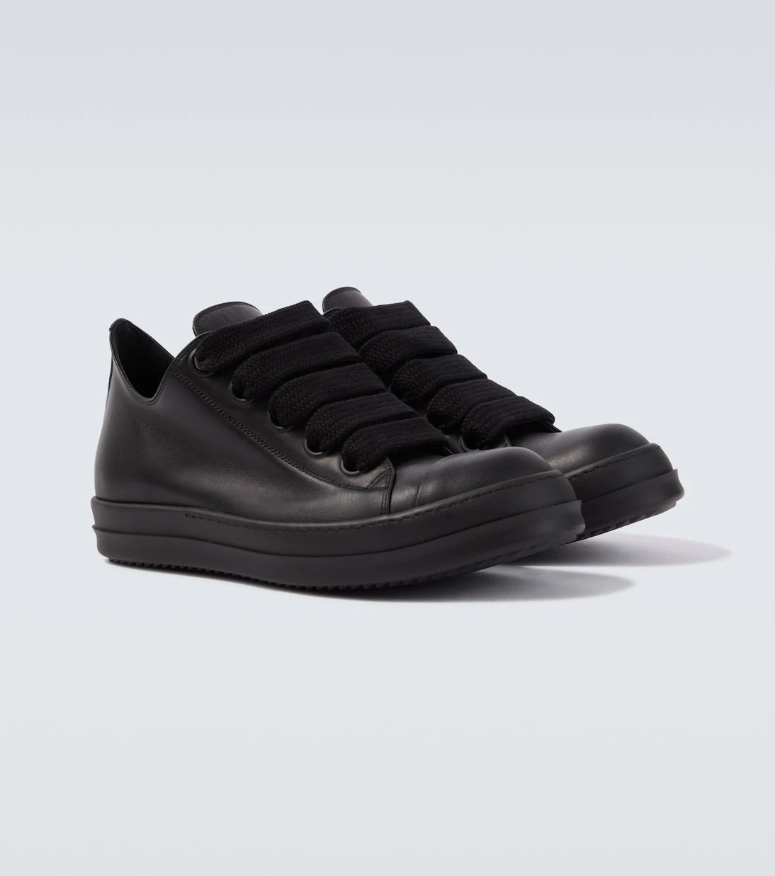 Rick Owens - Jumbolace leather low-top sneakers