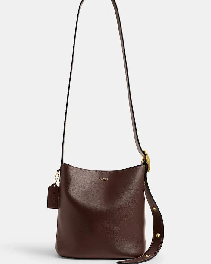 Coach kadın deri crossbody çanta Bleecker Bucket Bag 21