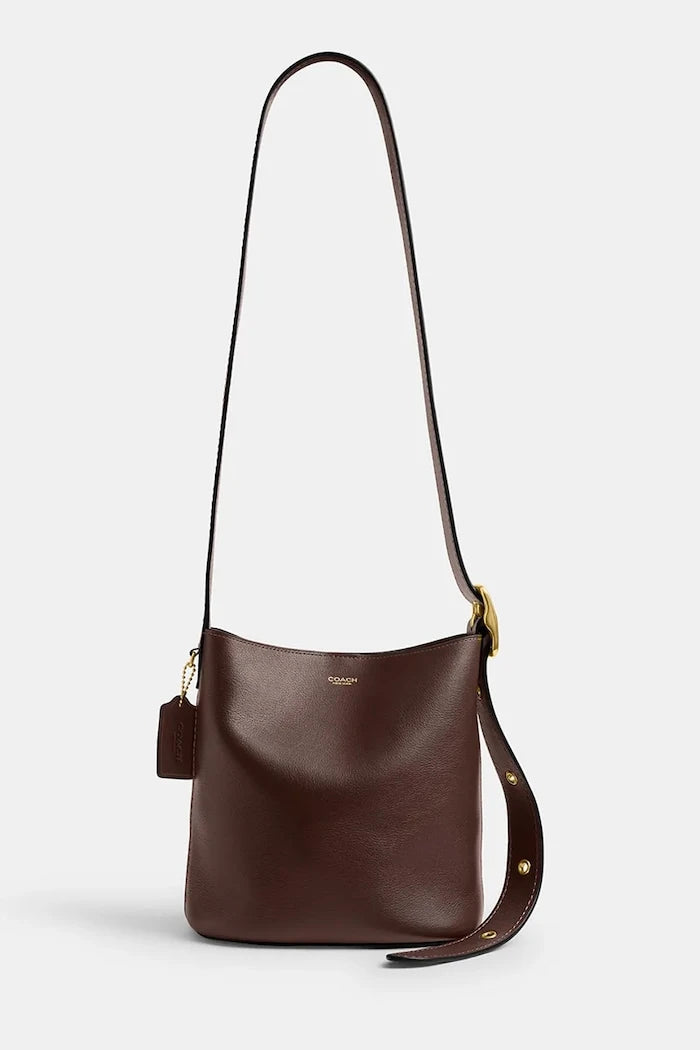 Coach kadın deri crossbody çanta Bleecker Bucket Bag 21