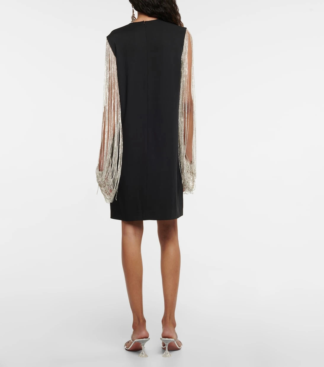 Costarellos - Valencia crystal-embellished crêpe minidress