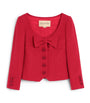 Valentino Red Virgin Wool-Blend Bow Blazer