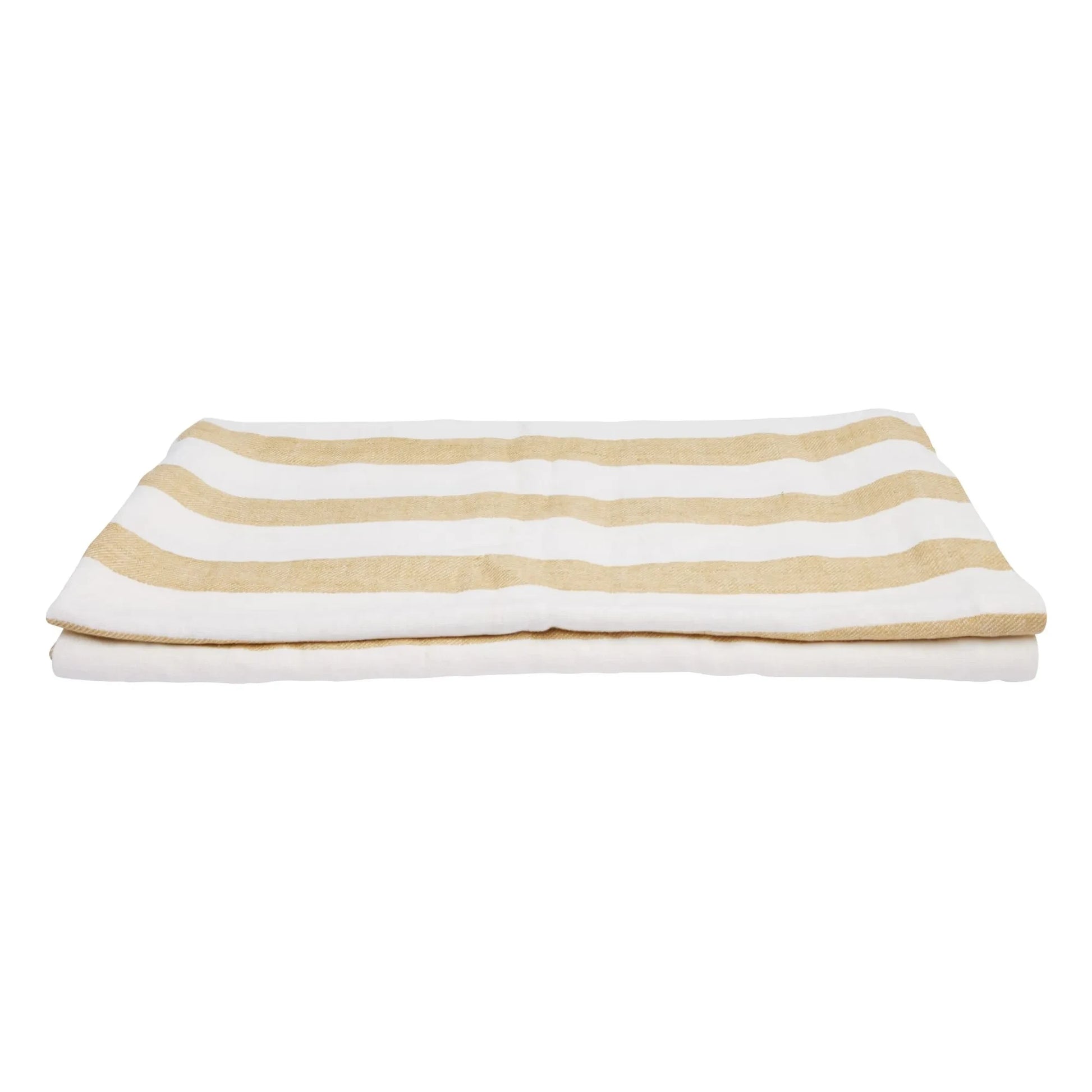 Gabrielle Paris - Bastide linen bedspread | Yellow Curry colour