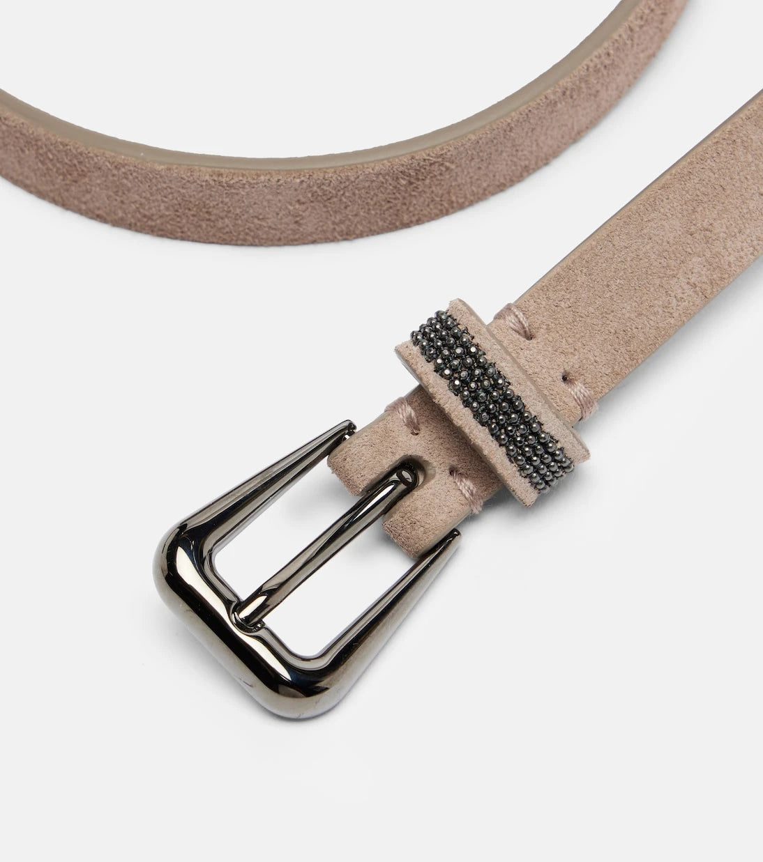 Brunello Cucinelli - Monili suede belt