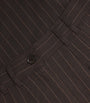 ME+EM Brown Pinstripe Wide-Leg Trousers